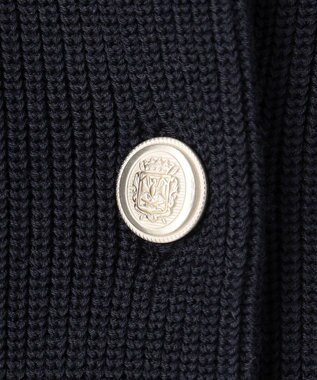 J.PRESS LADIES 【洗える】ORGANIC GASS COTTON クルーネック アウター ネイビー系