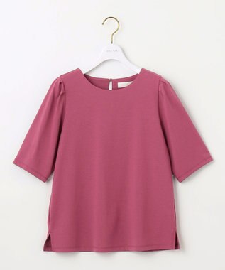 ANY SIS 【UVカット・接触冷感・撥水・汗ジミ防止】プレーティングジャージー タックスリーブ カットソー ベリーピンク