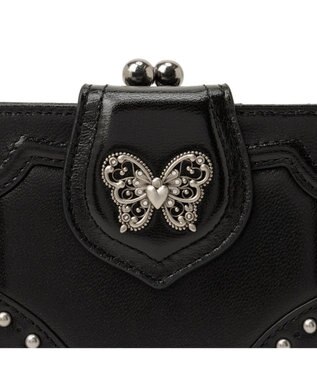 ANNA SUI ナーシャ 口金二つ折り財布 クロ