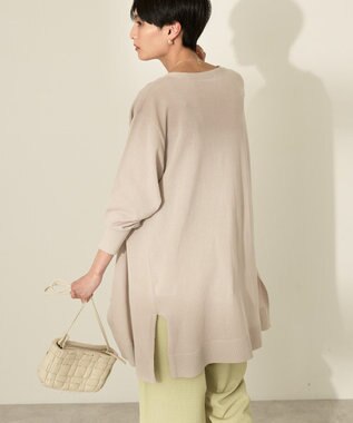 AMERICAN HOLIC ウォッシャブルVネックロングカーディガン Light Beige