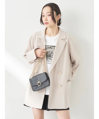 earth music&ecology ダブルテーラードジャケット Beige