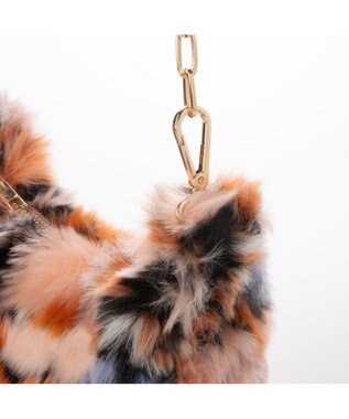 UNBILLION カシュカシュ cachecache / 花柄エコファーチェーンショルダー ピンク