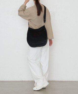 russet クラウズナイロン 縦長2WAYショルダーバッグ(CE-1623) Black