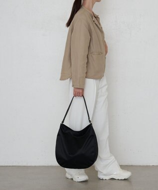 russet クラウズナイロン 縦長2WAYショルダーバッグ(CE-1623) Black