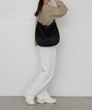 russet クラウズナイロン 縦長2WAYショルダーバッグ(CE-1623) Black