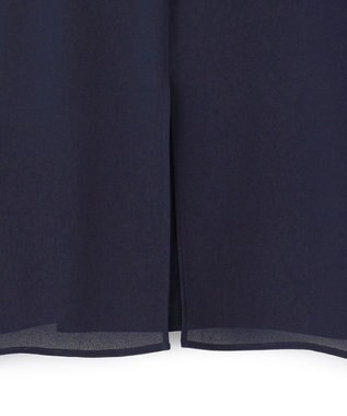 BEIGE， 【WEB限定・洗える】MELISSA / バックシフォンスキッパー半袖トップス Navy