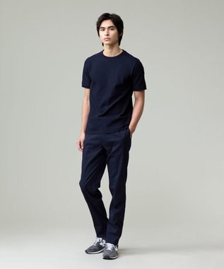 J.PRESS MEN シンプルかつアクセントの効いたデザインが魅力【UVカット / 吸水速乾】【J.PRESS PREMIUM JERSEY】リンクスチドリTシャツ ネイビー系