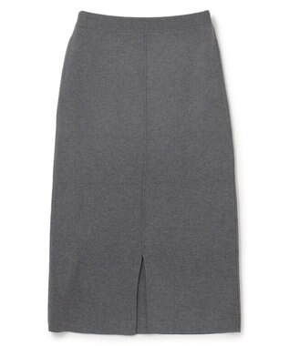 UNFILO ナローライン ニットスカート チャコール