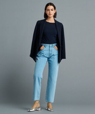 uncrave シアー クルーネック カットソー ネイビー