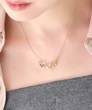 Phoebe 【金属アレルギー対応】ミックスループメタルネックレス　ゴールド　ニッケルフリー ゴールド