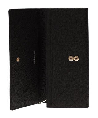 CLATHAS ベール 被せ長財布 ブラック