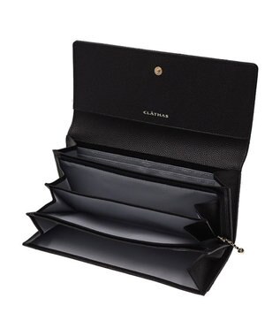 CLATHAS ベール 被せ長財布 ブラック