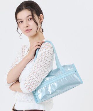 LeSportsac E/W SQUARE SHOULDER /アクアブルーシャイン