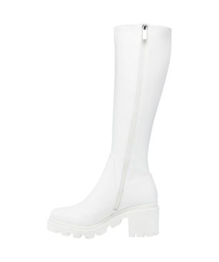 STEVE MADDEN ABERDEEN ストレッチロングブーツ ホワイト