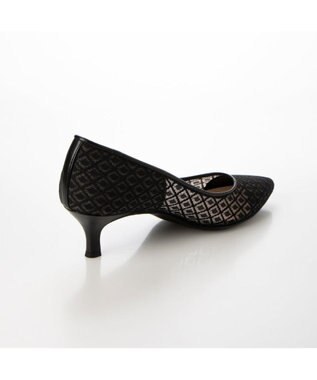 MODE ET JACOMO <carino>レースデザインパンプス ブラック