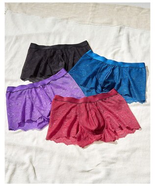 WACOAL MEN ボクサーパンツ 【レースボクサー】 美しさと快適さを追求 通気性 前閉じ WT3822 /ワコールメン ブラック