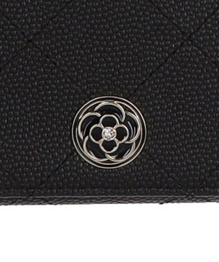 CLATHAS ベール 被せ長財布 ブラック