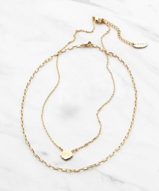  LOGO CLOVER LAYERED NECKLACE ネックレス