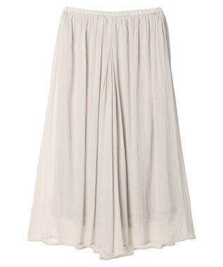 AMERICAN HOLIC エアリーギャザーガウチョパンツ【裏地：接触冷感】 Gray Beige