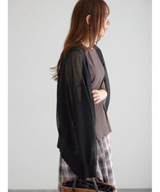 Te chichi 14GミドルVネックカーディガン《2026 SUMMER LOOK item》 ブラック