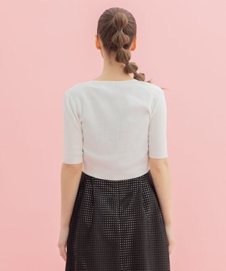 TOCCA 【洗える！&UV CUT】TREFOIL ボレロ アイボリー系