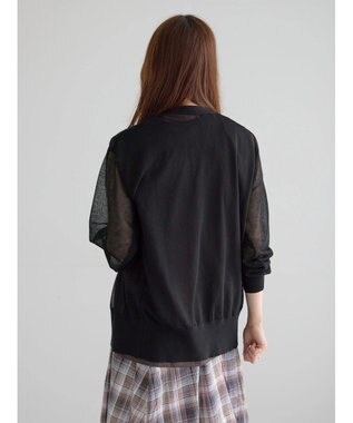 Te chichi 14GミドルVネックカーディガン《2026 SUMMER LOOK item》 ブラック
