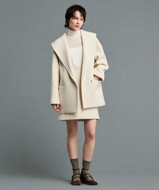 uncrave プルーフ メルトン ミニスカート（uncrave STANDARD） オフ