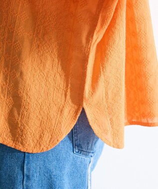 Green Parks Ｉ　ＳＥＴ２点　刺繍ブラウス＋タンクトップ Orange