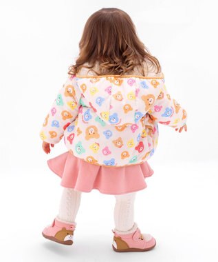 MIKI HOUSE HOT BISCUITS 【80-110cm】【NEW Color Series】裏毛パイル素材 フレアワンピース サーモンピンク