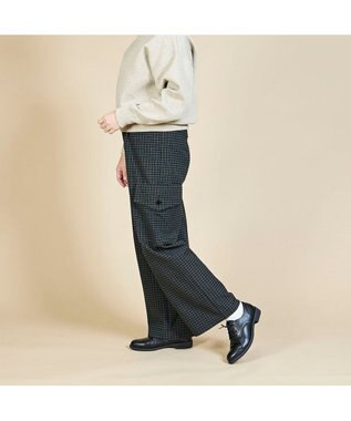 ing <ing>ソフトレザーレースアップシューズ ブラック