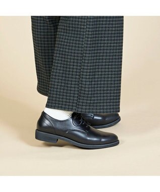 ing <ing>ソフトレザーレースアップシューズ ブラック