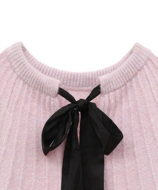 Green Parks ボウタイリボン付きニット Light Pink