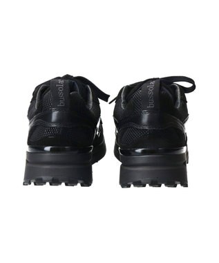INTER-CHAUSSURES 【BUSSOLA】コンビスニーカー ブラックコンビ