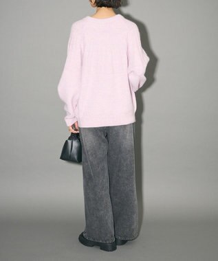 Green Parks ボウタイリボン付きニット Light Pink