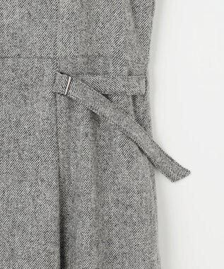 J.PRESS LADIES L 【WEB限定カラーあり】ツイードツイル ジャンパー ドレス ライトグレー系