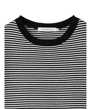 AMERICAN HOLIC ５分袖リブニットプルオーバー Border