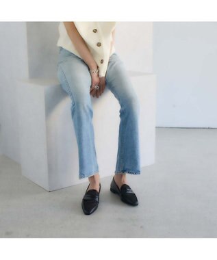 MODE ET JACOMO <carino>メッシュチュールローファー ブラック