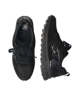 INTER-CHAUSSURES 【BUSSOLA】コンビスニーカー ブラックコンビ