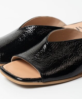 gaimo 【GAIMO/ガイモ】Ｖカットジュートミュールサンダル/TIANA-RS ブラック