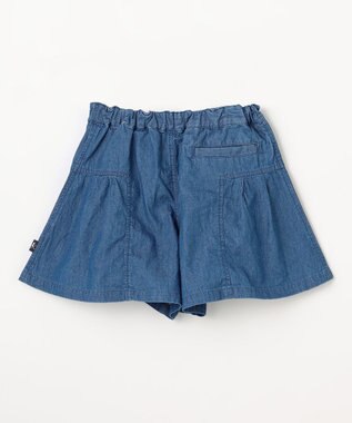 組曲 KIDS 【110-140㎝】 ブルーフラワーデニムキュロット ネイビー