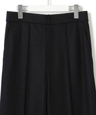 23区 ウールミルドジャージー セミワイド パンツ ブラック系