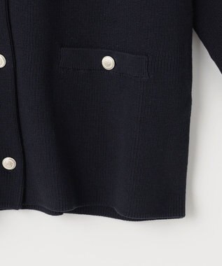 J.PRESS LADIES 【洗える】ORGANIC GASS COTTON クルーネック アウター ネイビー系