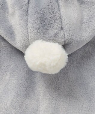 組曲 KIDS 【90㎝】あったかリバーシブルマント グレー