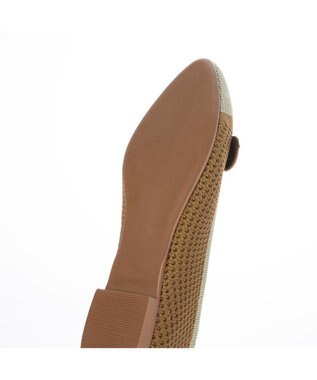 ing <ing>【サステナブル】２WAYポインテッドトゥニットパンプス ベージュコンビ