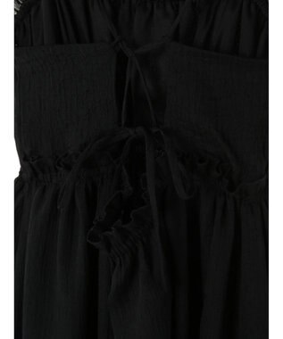 Green Parks ａ．バックオープンキャミワンピース Black