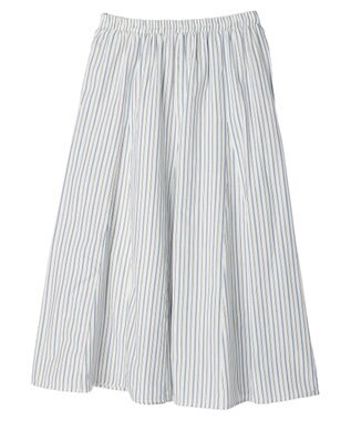Green Parks Ｉ　切替ギャザーロングスカート Stripe