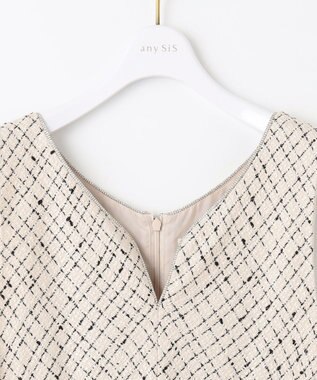 ANY SIS 【美人百花掲載】シックツイーディ ワンピース アイボリー