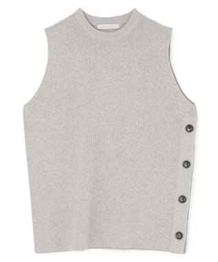 UNFILO 【洗える】サイドボタンニットベスト グレー