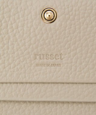 russet モノグラムプレートカードケース(SO-417) GrayBeige