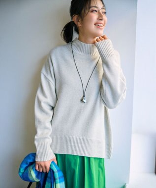 23区 カシミヤ チェック マフラー ブルー系